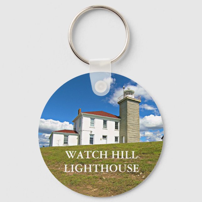 Se Backe fyr, Rhode island Keychain Nyckelring (Framsida)