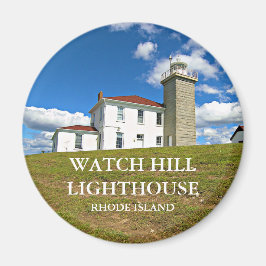 Se Backe fyr, Rhode island Round Magnet
