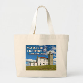 Se Backe fyr, Rhode island Tote Bag Jumbo Tygkasse
