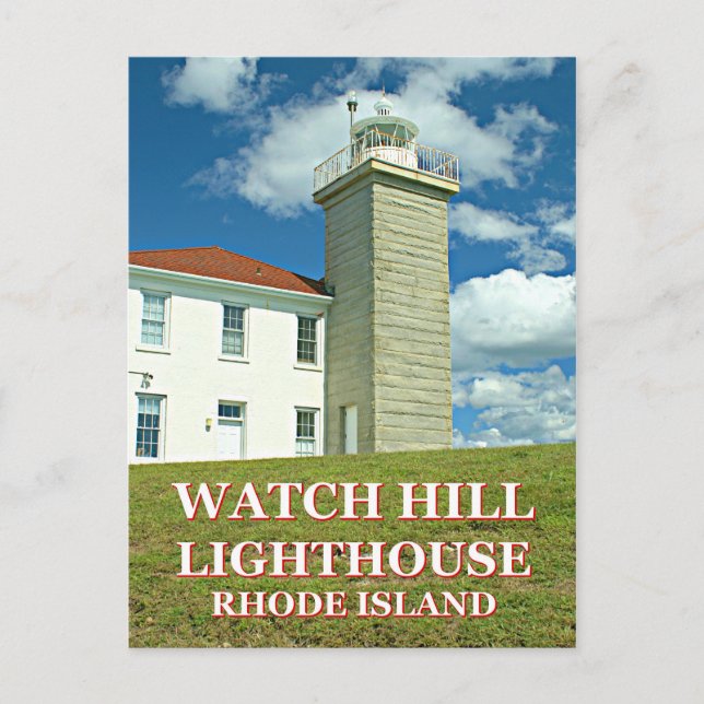 Se Backe fyr, Rhode island vykort (Framsida)