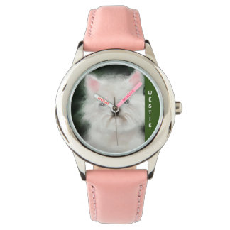 Se Barn Stainless Steel, Westie Hund! Armbandsur