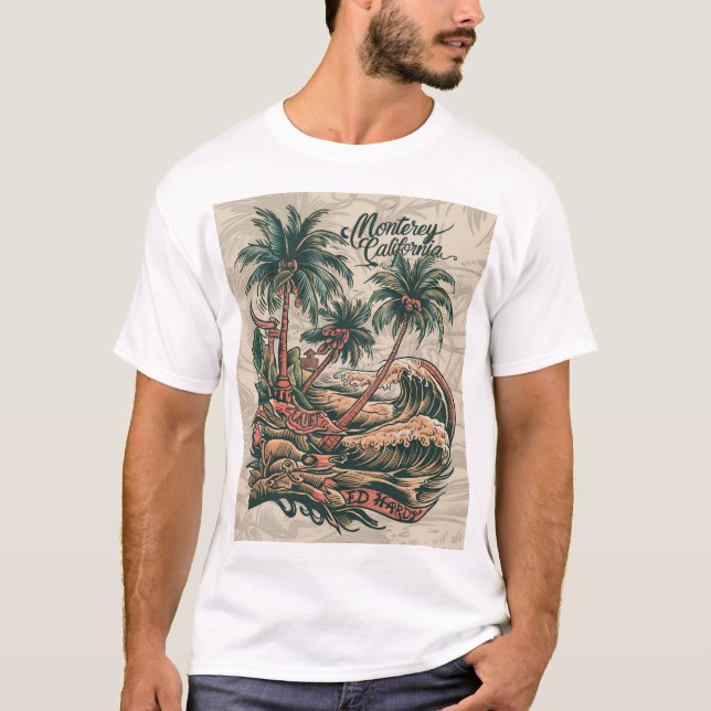 SE BEACH DESIGN T SHIRT (Framsida)