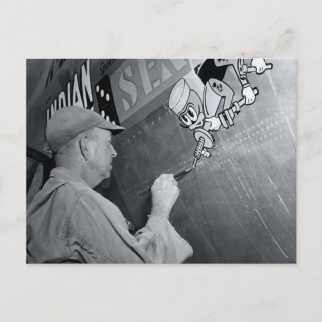 Se Bees - Nose Art - CB-29 Vykort (Framsida)