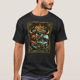 SE BEYOND — Visionär ögonkosmisk konst T-shirt