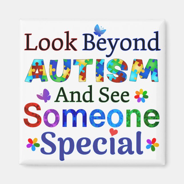Se bortom AUTISM Magnet (Framsidan)