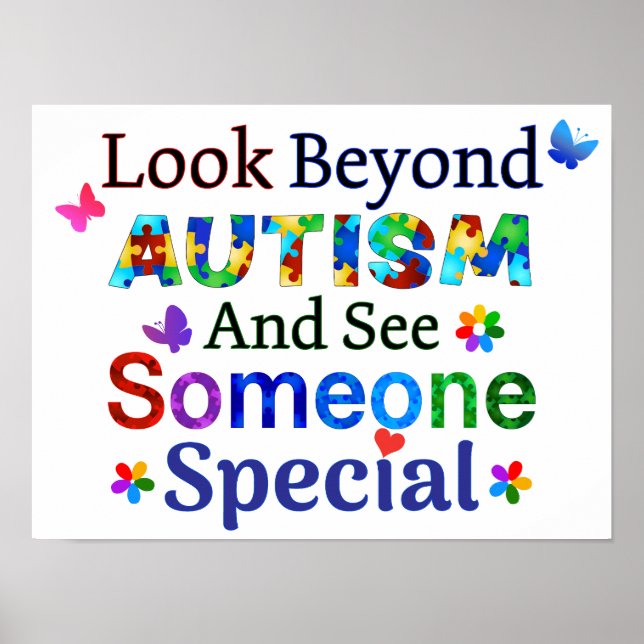 Se bortom AUTISM Poster (Framsidan)