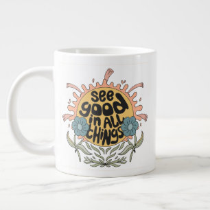 Se Bra i all Sak Hippie-grafik Jumbo Mugg