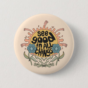 Se Bra i all Sak Hippie-grafik Knapp