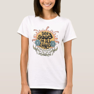 Se Bra i all Sak Hippie-grafik T Shirt