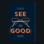 Se Bran Poster<br><div class="desc">Det finns alltid ett val i livet att fokusera på antingen regnmolnet eller blå himmel bakom det. Så sätt på dina hjärtglas och välj att alltid se bran,  oavsett vilka hästar livet försöker visa dig.</div>