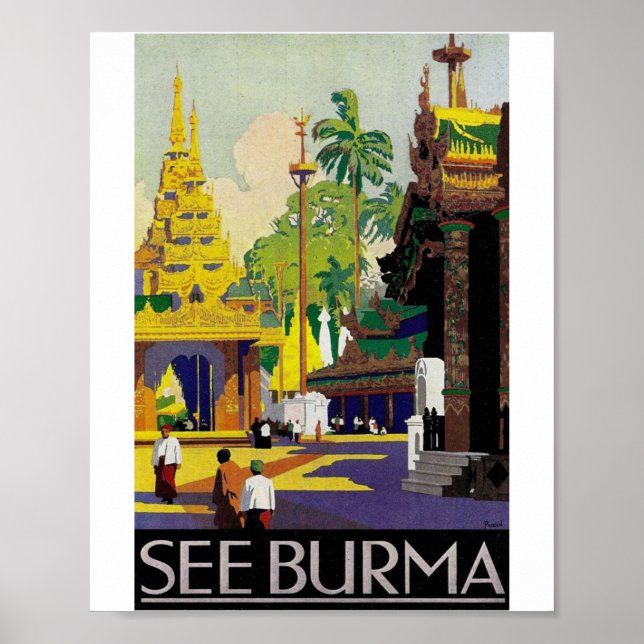 SE BURMA POSTER (Framsidan)