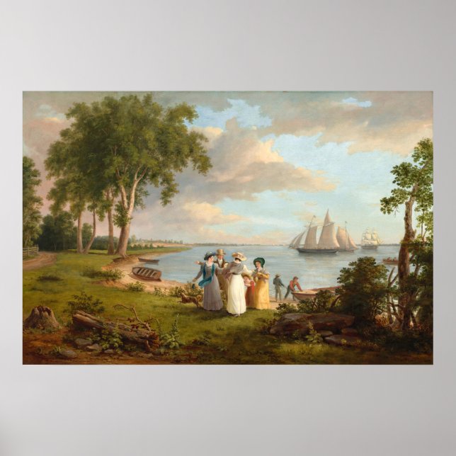 Se Delaware, Thomas Birch Fine Art Poster (Framsidan)