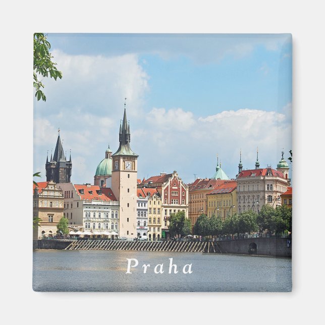 Se den historiska delen av Prag. Magnet (Framsidan)