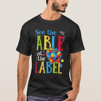 Se Den Kapabla Inte Märket Autism Pussel Kärlek Hö T Shirt