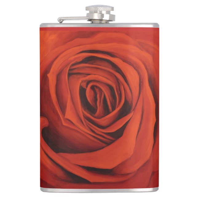 "Se den röd" vinyl slågna in flaskan Fickplunta (Framsidan)