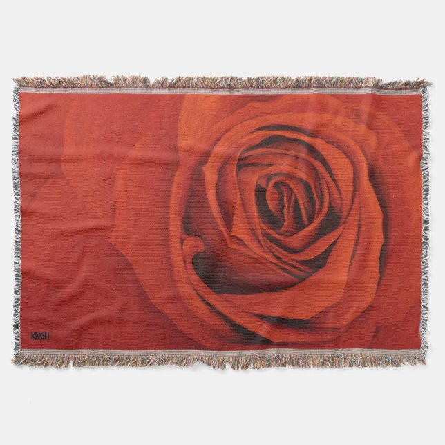 Se den röda kastfilten filt (Framsidan)