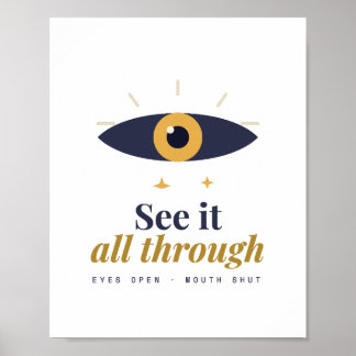 Se Det Hela Genom Inspirerande Modern Konst Affisc Poster
