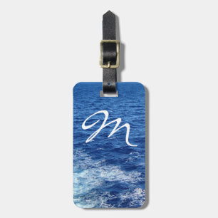 Se det Monogrammed havet Bagagebricka