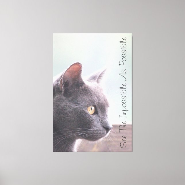 Se det omöjliga så som möjligt canvastryck (Framsida)