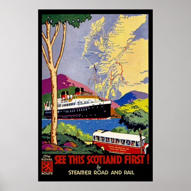 Se detta Skottland först Poster (Framsidan)