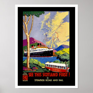 Se detta Skottland först! Poster