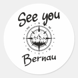 Se dig hysa Bernau Tyskland Vacation Ski Comp Runt Klistermärke