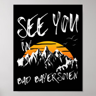 Se dig i Bad Bayersoien Tyskland Vacation Ski Poster