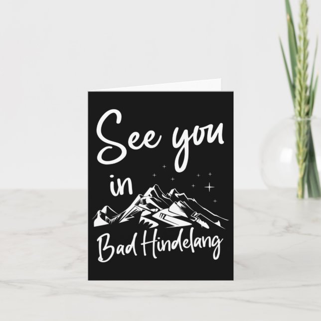 Se dig i Bad Hindelang Tyskland Vacation Ski Kort (Framsida)