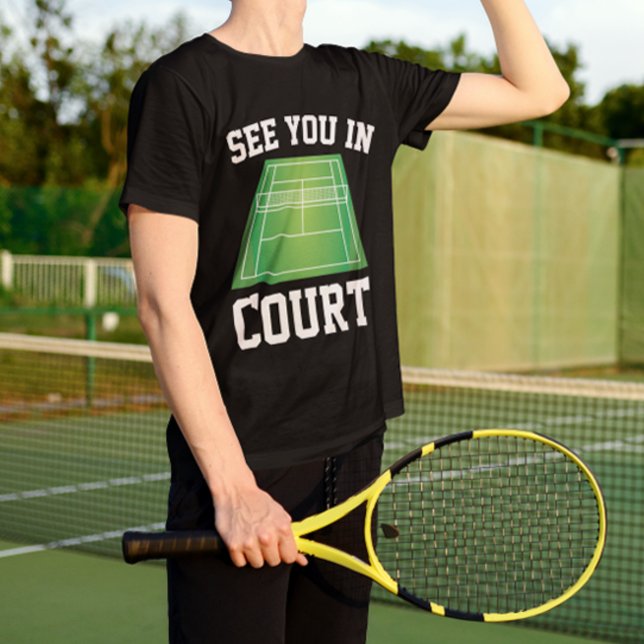 Se dig i domstolen t shirt (see you in court tennis t-shirt)