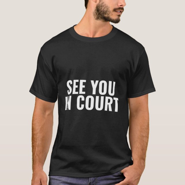 Se dig i domstolen t shirt (Framsida)