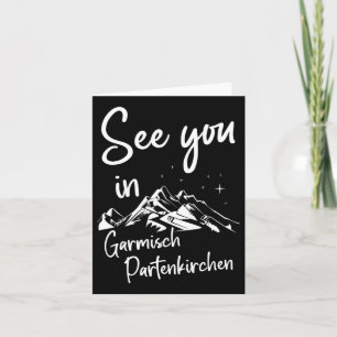 Se dig i Garmisch Partenkirchen Tyskland Vacation Kort