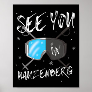 Se dig i Hauzenberg Tyskland Vacation Ski Goggles Poster