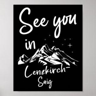 Se dig i Lenzkirch-saig Tyskland Vacation Ski Poster