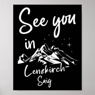 Se dig i Lenzkirch-saig Tyskland Vacation Ski Poster