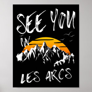 Se dig i Les Arcs Frankrike Vandringssemester Ski Poster