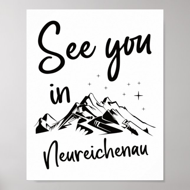 Se dig i Neureichenau, Tyskland ventilationsskal Poster (Framsidan)
