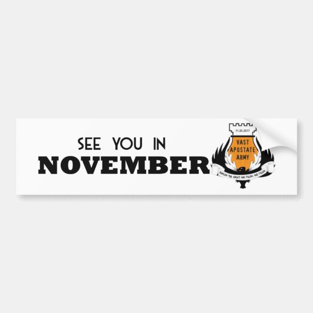 Se dig i november VAA dekal (Framsidan)