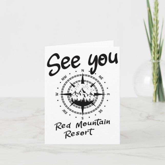 Se dig i Red Mountain Resort Hiking Vacation Ski Kort (Framsida)