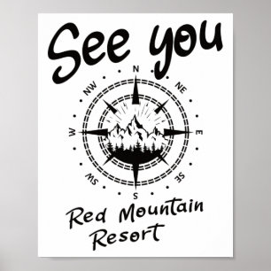 Se dig i Red Mountain Resort Hiking Vacation Ski Poster