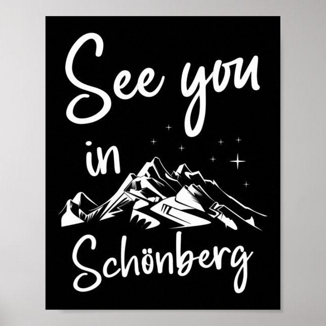 Se dig i Schönberg Tyskland Vacation Ski Poster (Framsidan)