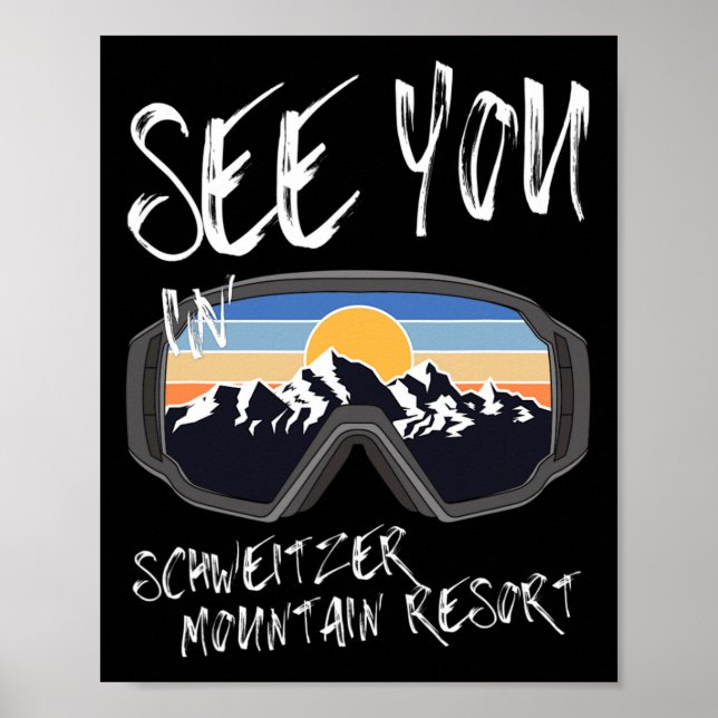 Se dig i Schweitzer Mountain Resort Hiking Vacat Poster (Framsidan)