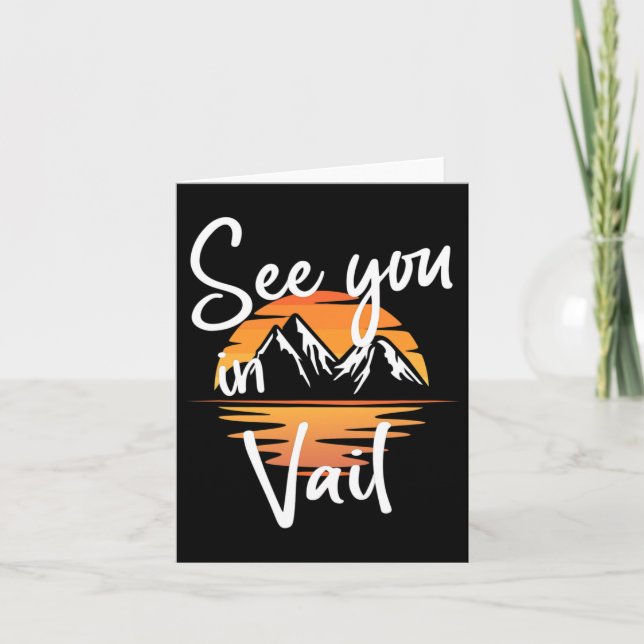 Se dig i Vail Usa Vacation Ski Hickar 1 Kort (Framsida)