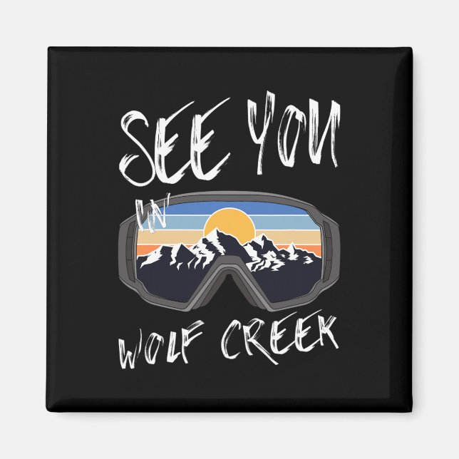 Se dig i Varg Bäck Usa Vacation Ski Goggles Magnet (Framsidan)