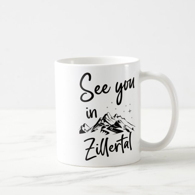 Se dig i Zillertal Tyrol Austria Vacation Ski Kaffemugg (Höger)