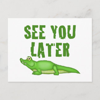 Se dig mer sistnämnd alligator vykort