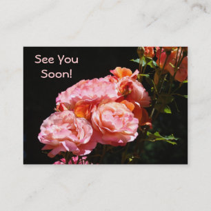 Se dig snart! Den rosa tidsbeställningen Cards ro Tidsbeställning Kort