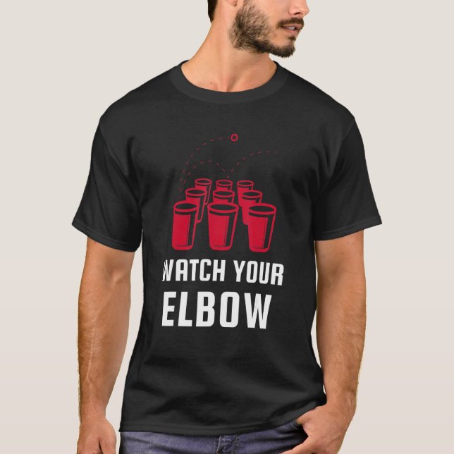 Se din armbågglo Party Beer Pong T Shirt (Framsida)
