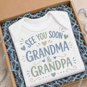 Se Dina Mor- Och Farföräldrar Snart Babydräkt T Shirt