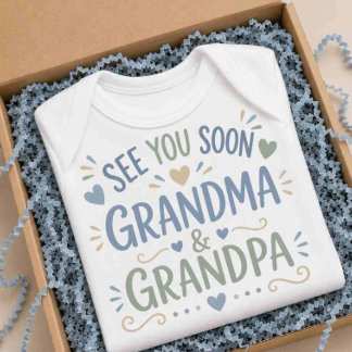 Se Dina Mor- Och Farföräldrar Snart Babydräkt T Shirt