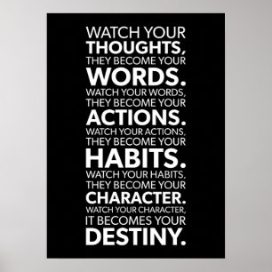 Se dina tankar om att de blir dina åtgärder poster